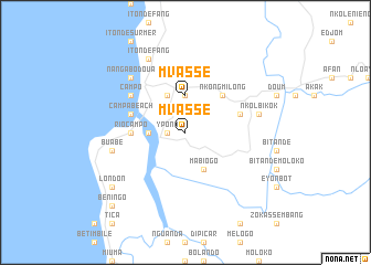 map of Mvassé