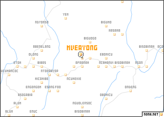 map of Mveayong