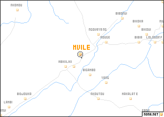 map of Mvilé