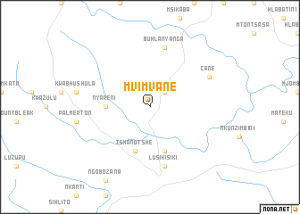 map of Mvimvane