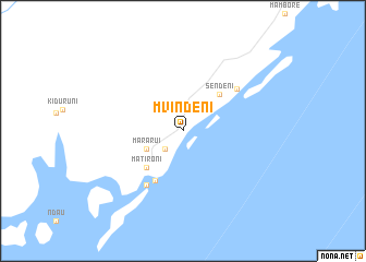 map of Mvindeni