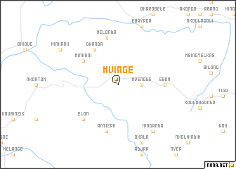 map of Mvingé
