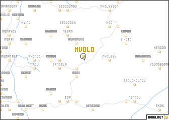 map of Mvolo