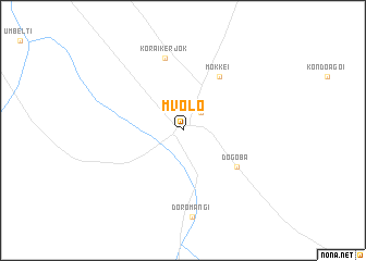 map of Mvolo