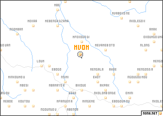 map of Mvom