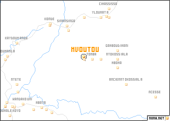 map of Mvoutou