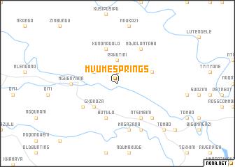 map of Mvume Springs