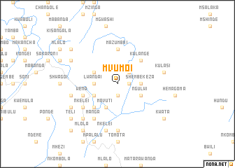 map of Mvumoi