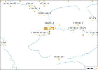 map of Mvuti