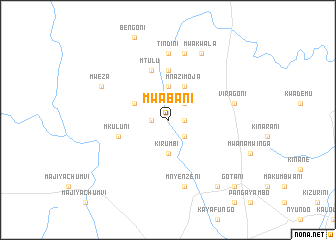 map of Mwabani