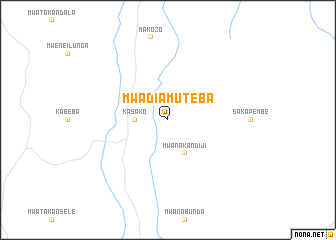 map of Mwadia-Muteba