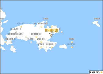 map of Mwahui