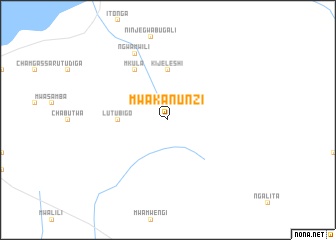 map of Mwakanunzi