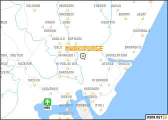 map of Mwakirunge