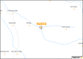 map of Mwako