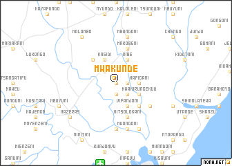 map of Mwakunde