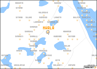 Mwala (Zambia) map - nona.net