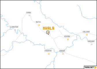 map of Mwala