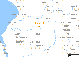 map of Mwala