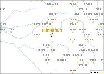 map of Mwambala