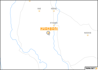 map of Mwambani