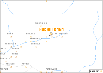 map of Mwamulando