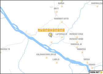 map of Mwana-Hanana