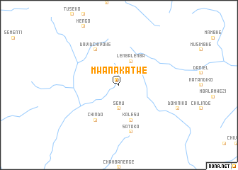 map of Mwanakatwe