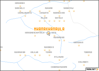 map of Mwanakwanaula