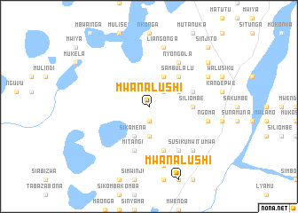 map of Mwanalushi