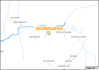 map of Mwanamuweshi