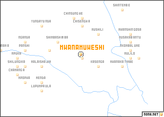 map of Mwanamuweshi