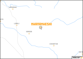 map of Mwanamweshi