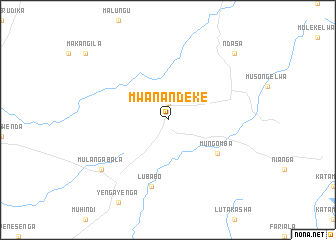 map of Mwana-Ndeke