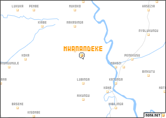 map of Mwana-Ndeke