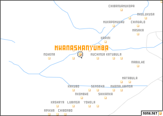 map of Mwanashanyumba