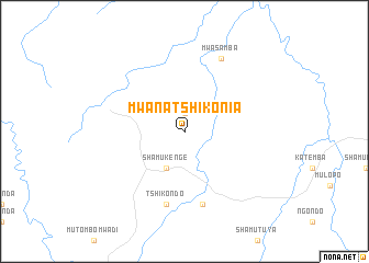 map of Mwana-Tshikonia
