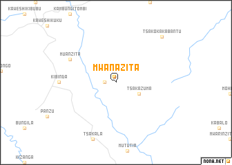 map of Mwana-Zita