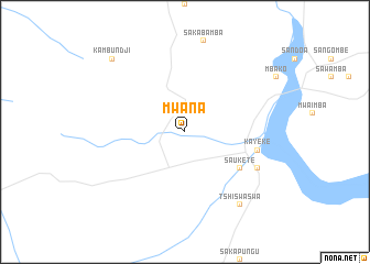 map of Mwana