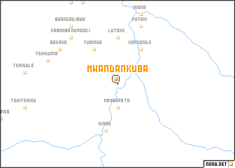 map of Mwanda-Nkuba