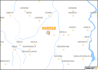 map of Mwanda