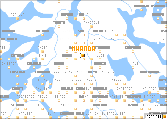 map of Mwanda