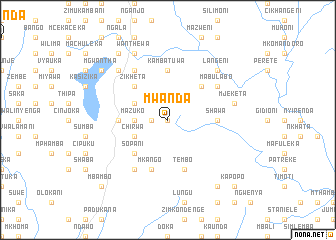map of Mwanda