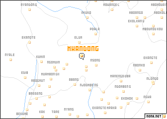 map of Mwandong