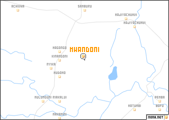 map of Mwandoni