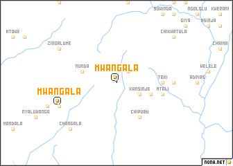 map of Mwangala