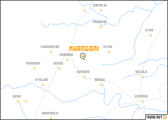 map of Mwangoni