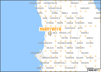 map of Mwanyanya