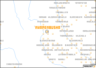 map of Mwape Mbusha