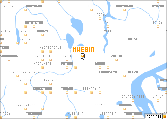 map of Mwebin